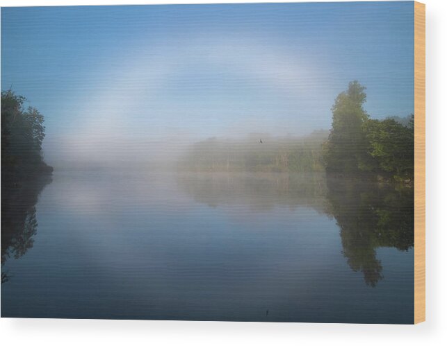 Price Lake Wood Print featuring the photograph Blue Ridge Parkway Fogbow by Tommy White