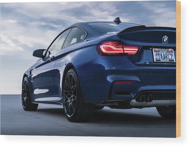 Bmw Wood Print featuring the photograph Bmw M4 by David Whitaker Visuals