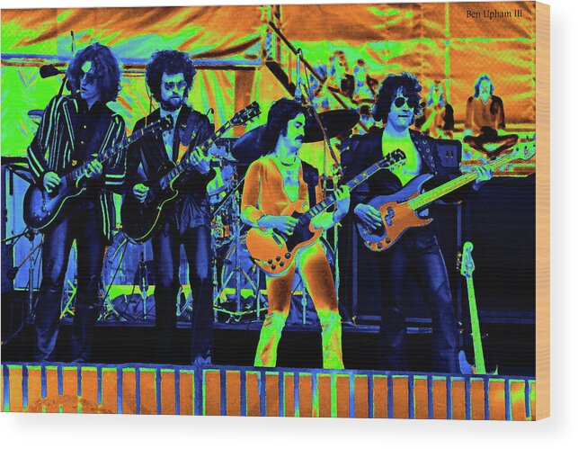 Blue Oyster Cult Wood Print featuring the photograph Boc Vra#10 by Benjamin Upham III