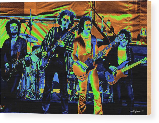 Blue Oyster Cult Wood Print featuring the photograph Boc Vra#11 by Benjamin Upham III