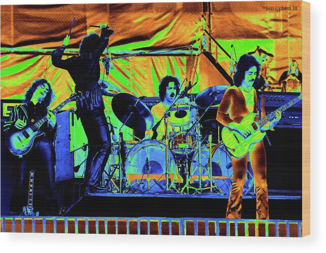 Blue Oyster Cult Wood Print featuring the photograph Boc Vra#20 by Benjamin Upham III