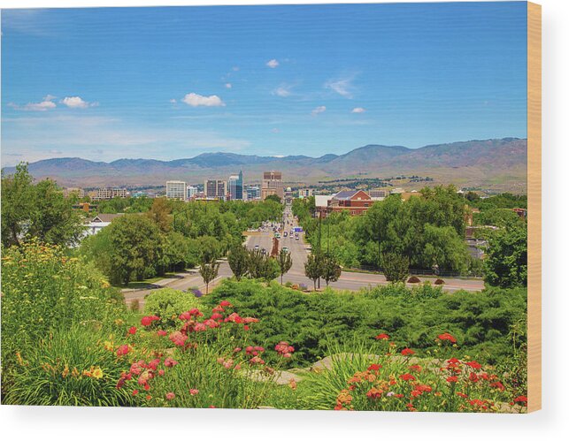 Boise Wood Print featuring the photograph Boise, Idaho by Dart Humeston