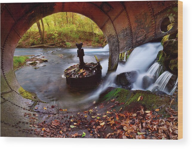 Mill Wood Print featuring the photograph Boze Mill by Robert Charity