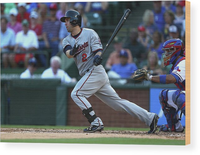 People Wood Print featuring the photograph Brian Dozier by Sarah Crabill