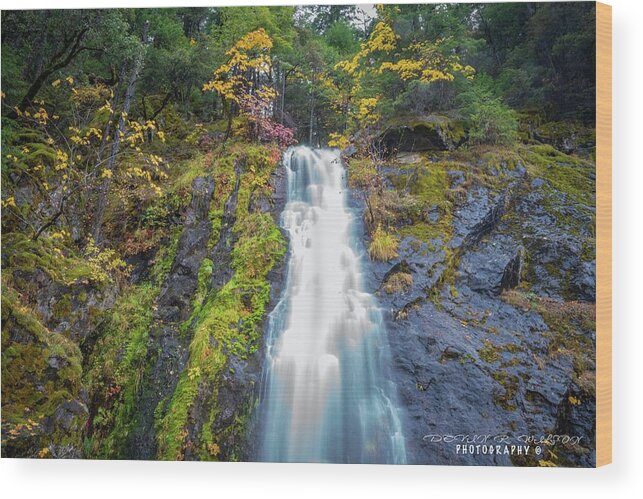 Landscape Wood Print featuring the photograph Bridal Veil Falls by Devin Wilson