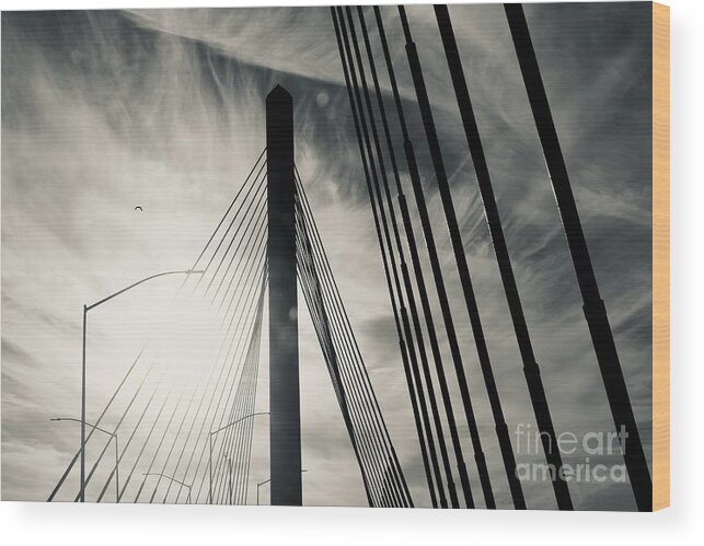 Bridge Wood Print featuring the photograph Bridge Design by Katherine Erickson