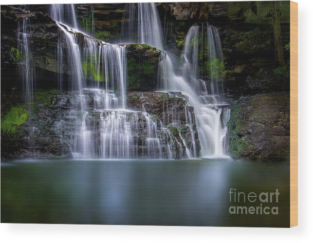 Mystic Wood Print featuring the photograph Brush Creek Falls II by Shelia Hunt