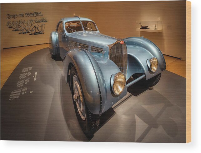 Bugatti Wood Print featuring the photograph Bugatti type 57 - 1936 by Micah Offman