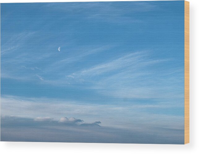 Sky Wood Print featuring the photograph Canadian winter morning sky by Phil And Karen Rispin