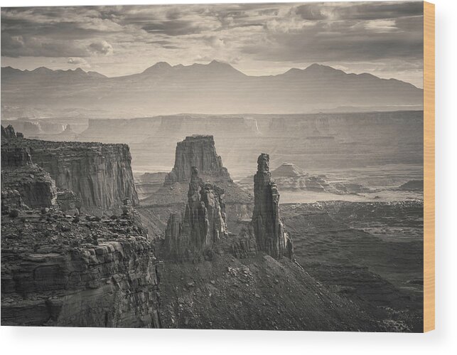 Mesa Wood Print featuring the photograph Canyonlands NP III Toned by David Gordon