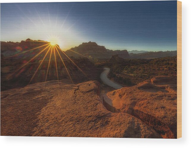 Capitol Reef National Park Wood Print featuring the photograph Capitol Reef Sunrise by Susan Candelario