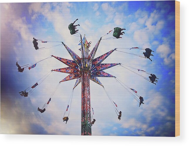  Wood Print featuring the photograph Carnival by Nicole Engstrom