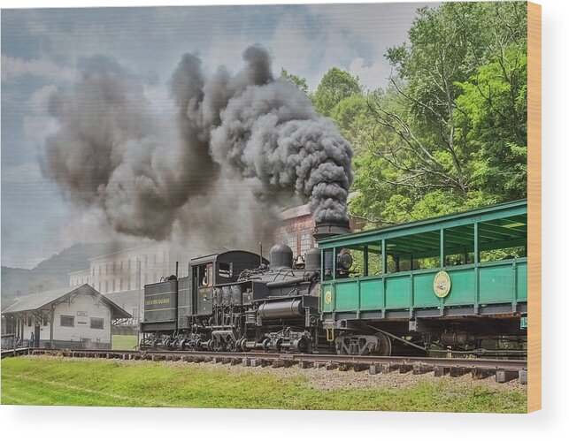 Cass Scenic Railroad State Park Wood Print featuring the photograph Cass Scenic Railroad by Jurgen Lorenzen