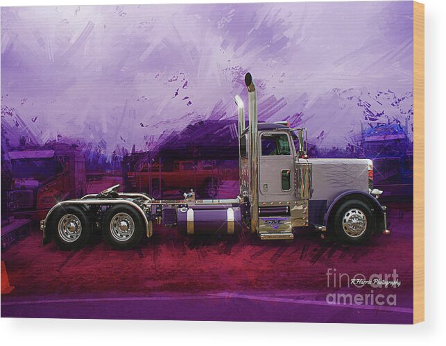 Big Rigs Wood Print featuring the photograph Catr9301-19 by Randy Harris