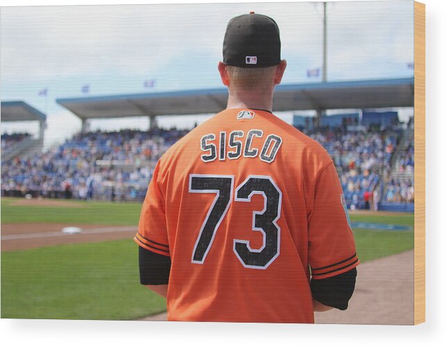 American League Baseball Wood Print featuring the photograph Chance Sisco by Justin K. Aller