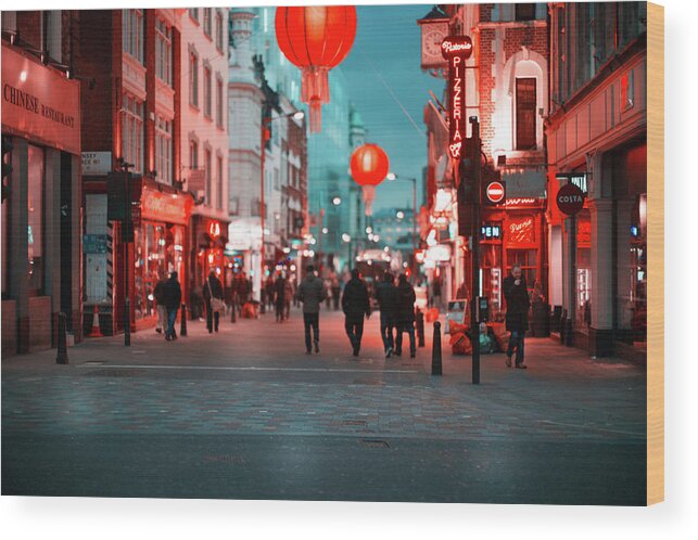 China Town Wood Print featuring the photograph China Town, London by Eugene Nikiforov