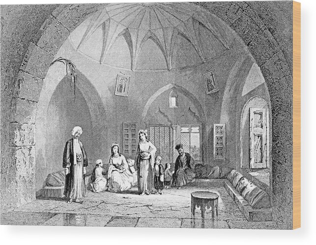 Christian Wood Print featuring the photograph Christian Family in 1847 by Munir Alawi