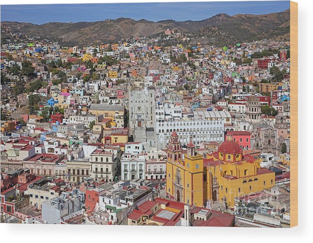 17th Century Wood Print featuring the photograph City Guanajuato, Mexico by Arterra Picture Library