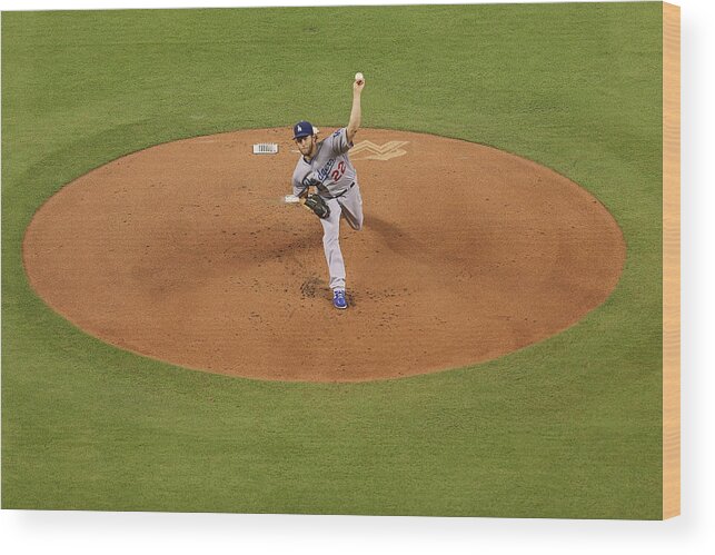 People Wood Print featuring the photograph Clayton Kershaw by Rob Foldy