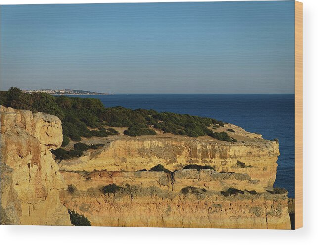 Algarve Wood Print featuring the photograph Cliffs in Malhada do Baraco Beach by Angelo DeVal