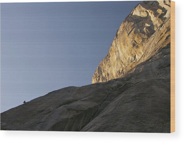 El Capitan Wood Print featuring the photograph Climbing the Captain by Melissa Southern