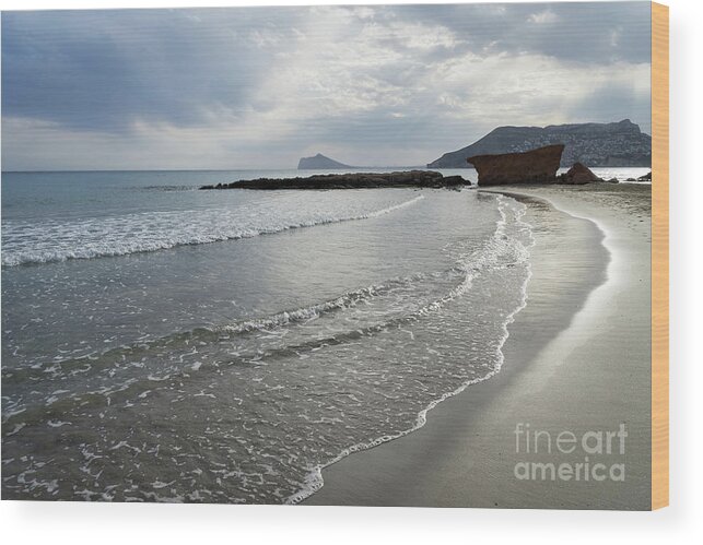 Mediterranean Coast Wood Print featuring the photograph Clouds, light and water by Adriana Mueller