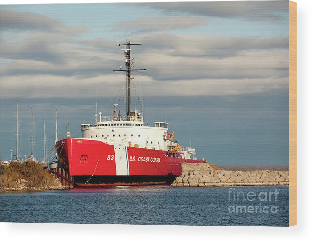 Coast Guard Wood Print featuring the photograph Coast Guard Ice Breaker Ship by Rich S