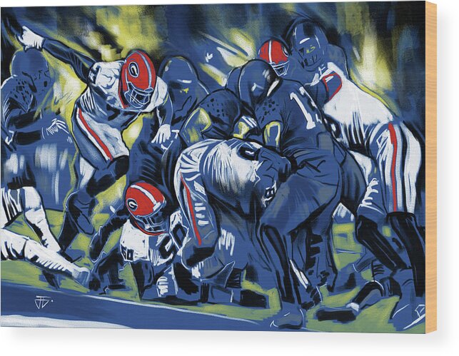 Cold Victory Wood Print featuring the painting Cold Victory by John Gholson