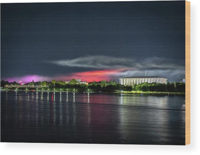  Wood Print featuring the photograph Colourful Canberra Sky by Ari Rex