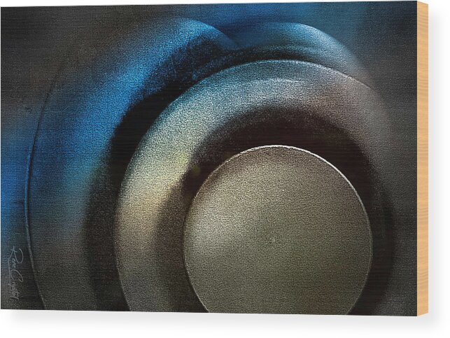 Abstract Wood Print featuring the photograph Concentric Air by Rene Crystal
