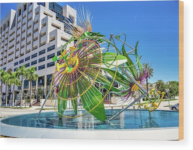 Miami Wood Print featuring the digital art Coral Gables The Bug by SnapHappy Photos