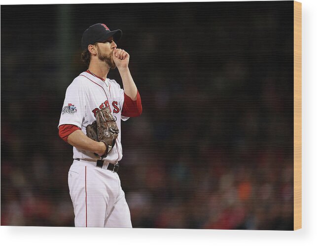 Game Two Wood Print featuring the photograph Craig Breslow by Rob Carr