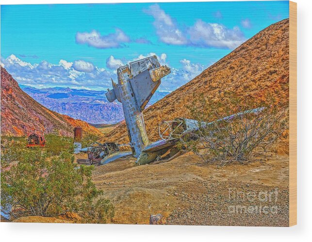  Wood Print featuring the photograph Crash Site by Rodney Lee Williams