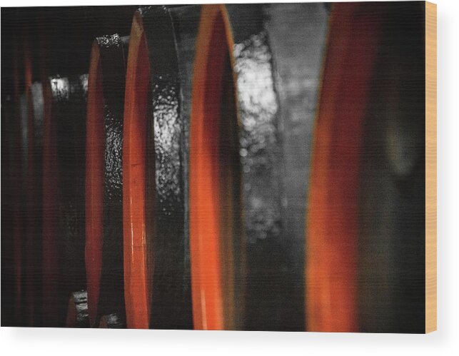 Red Wine Wood Print featuring the photograph Cricova winery by Robert Grac