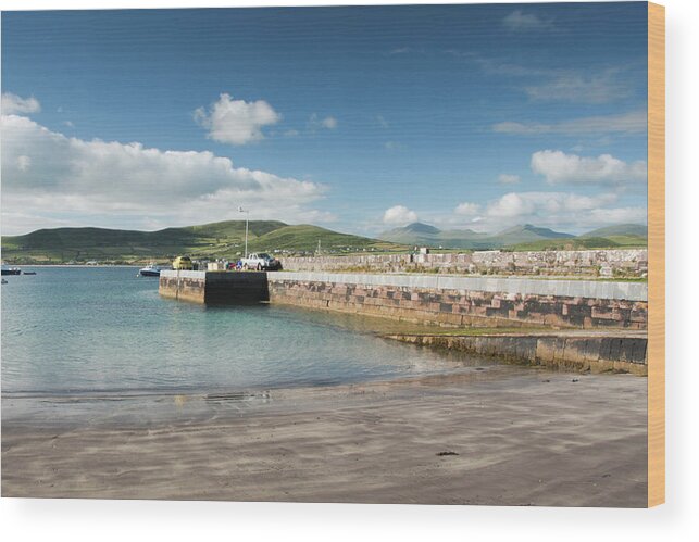 Cuan Pier Wood Print featuring the photograph Cuan Pier and Slipway II by Mark Callanan