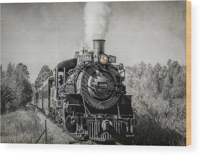 Chama Wood Print featuring the photograph Cumbres and Toltec Narrow Gauge Train by Debra Martz