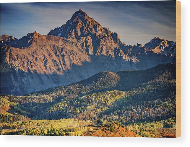 Colorado Wood Print featuring the photograph Dallas Peak by Rick Berk