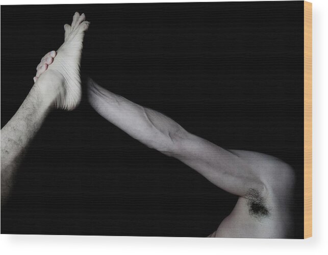 Yoga Wood Print featuring the photograph Dancer by Marian Tagliarino