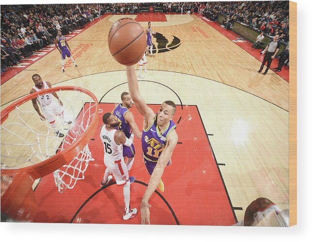 Nba Pro Basketball Wood Print featuring the photograph Dante Exum by Ron Turenne