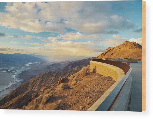 Nature Wood Print featuring the photograph Dante's Viewing Area by Mike Lee