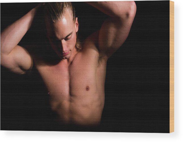 Dave Wood Print featuring the photograph Dave Bodybuilder by Jim Whitley