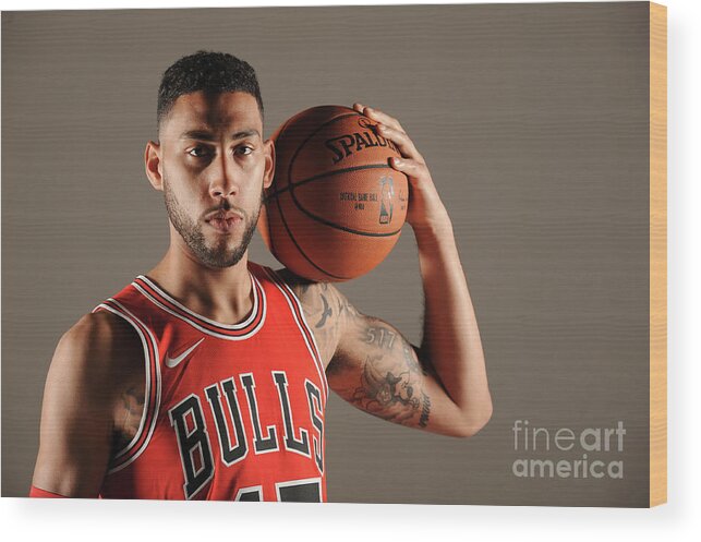 Media Day Wood Print featuring the photograph Denzel Valentine by Randy Belice