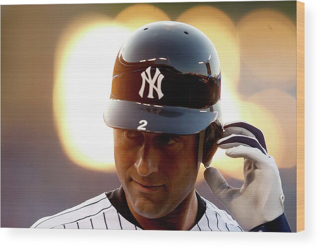 People Wood Print featuring the photograph Derek Jeter by Jamie Squire