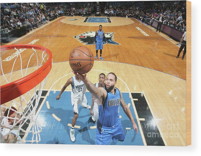 Deron Williams Wood Print featuring the photograph Deron Williams by David Sherman