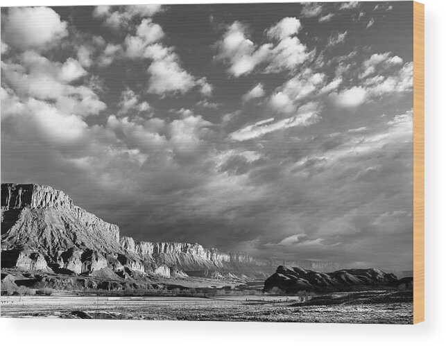  Wood Print featuring the photograph Desert panorama by Robert Miller