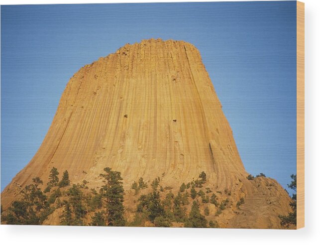 Devils Tower Wood Print featuring the photograph DevilsTower in Wyoming by Gordon James