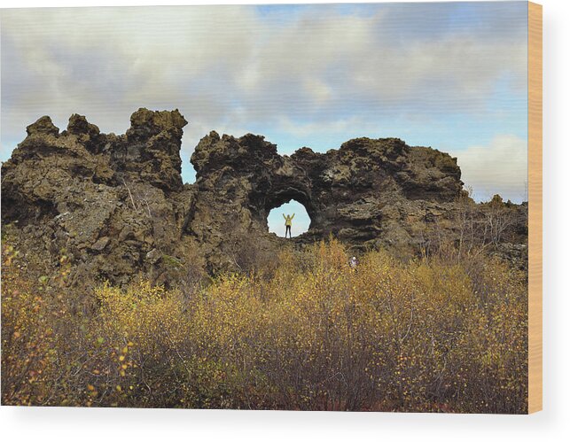 Iceland Wood Print featuring the photograph Dimmuborgir, the Black Fortress by RicardMN Photography