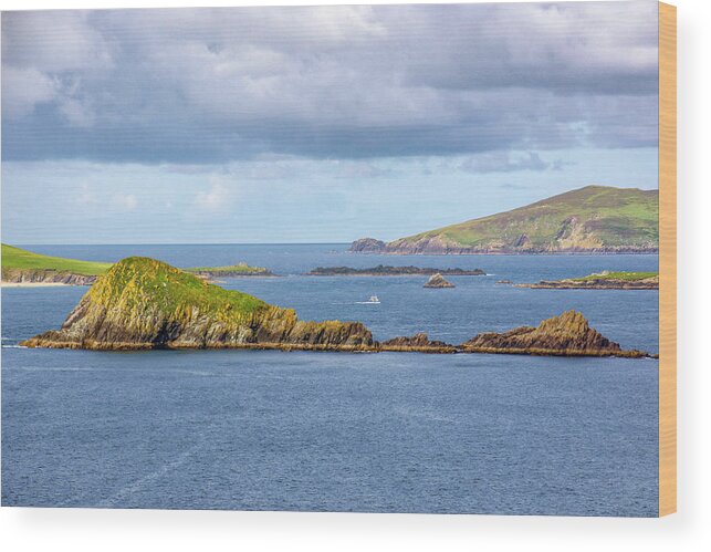 Dingle Wood Print featuring the photograph Dingle Islets by Karen Smale