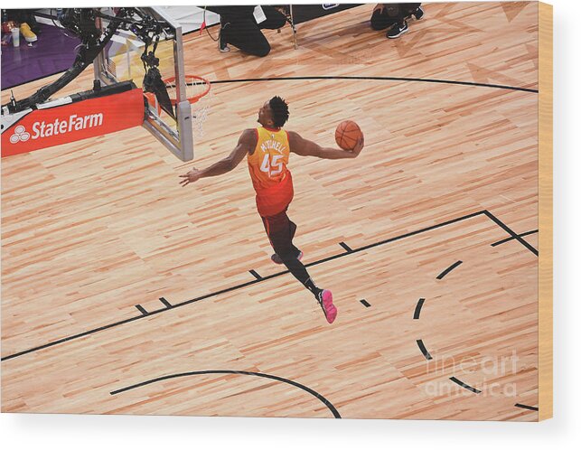 Event Wood Print featuring the photograph Donovan Mitchell by Noah Graham