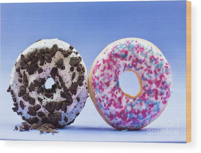 Sea Wood Print featuring the photograph Donuts by Michael Graham